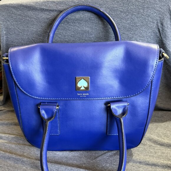 kate spade Handbags - Kate Spade New York Bond Street Flo Satchel Crossbody – Royal Blue / Aqua